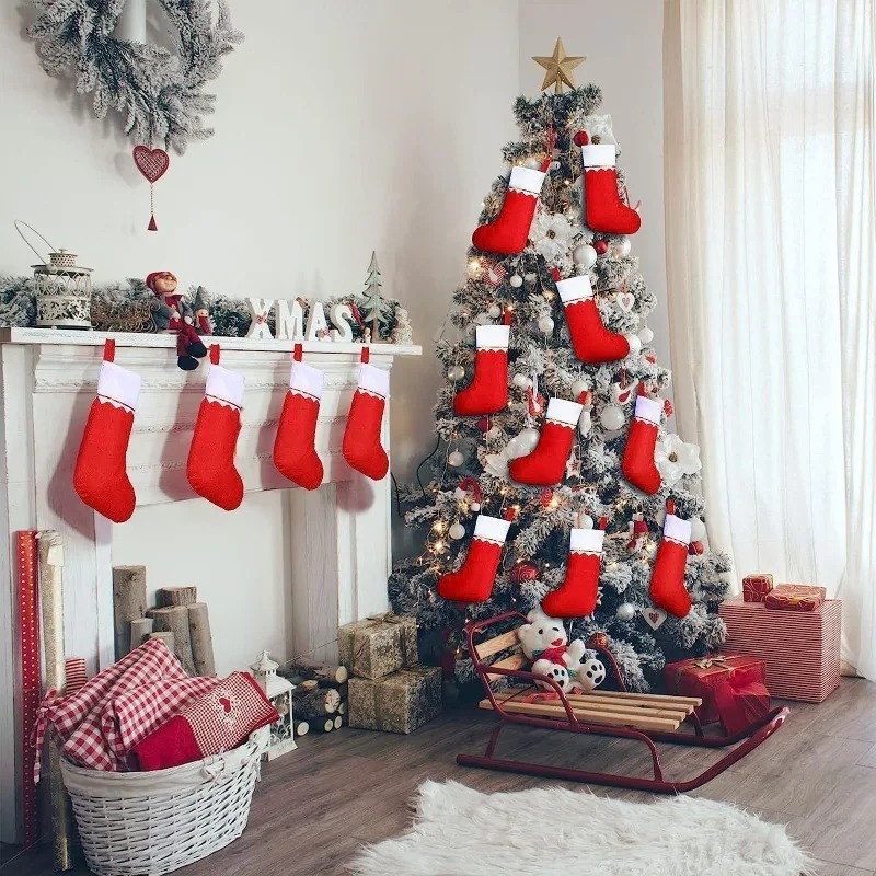 Christmas Stocking Fireplace H - Christmas Stocking Hanging recension och pris