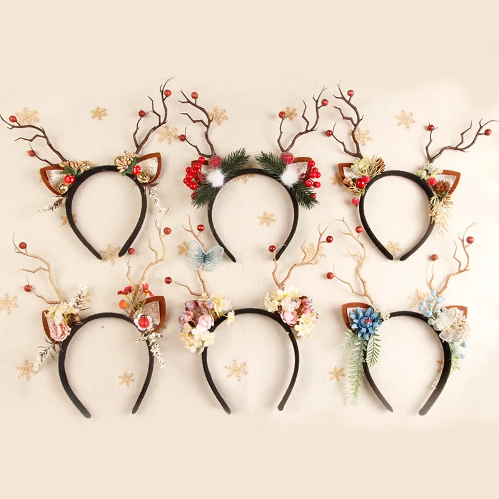 Christmas Reindeer Antler Head - Reindeer Antlers Headband recension och pris