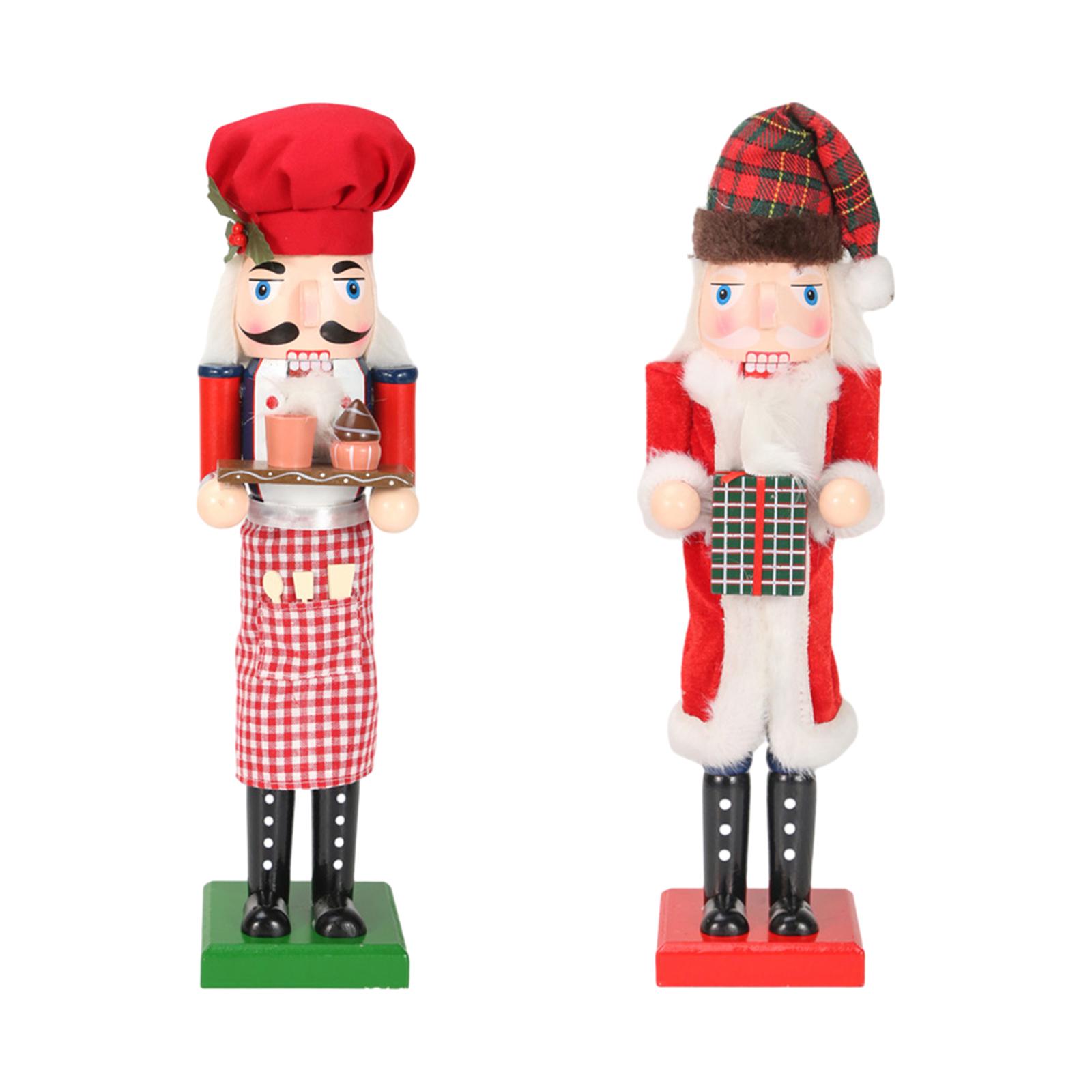 36cm Wooden Nutcracker Ornamen - Nutcracker Figurine recension och pris