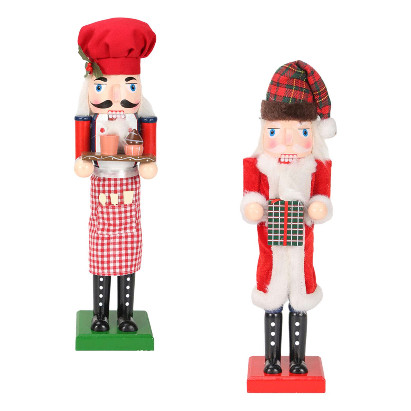 36cm Wooden Nutcracker Ornamen - Nutcracker Figurine recension och pris