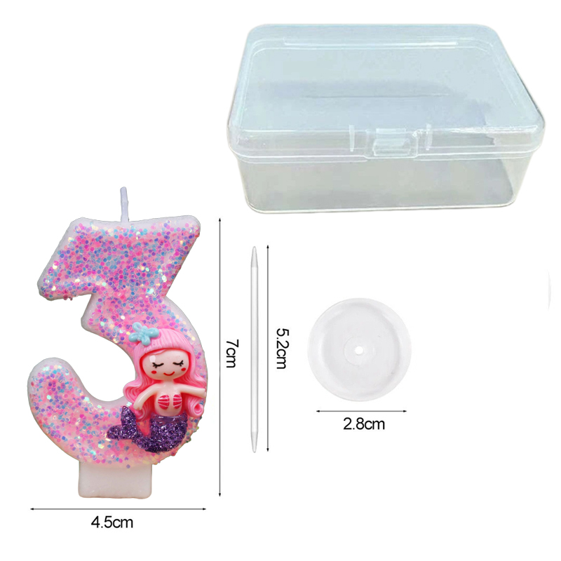 Creative Pink Mermaid 0-9 Digi - Holiday Candle Set recension och pris
