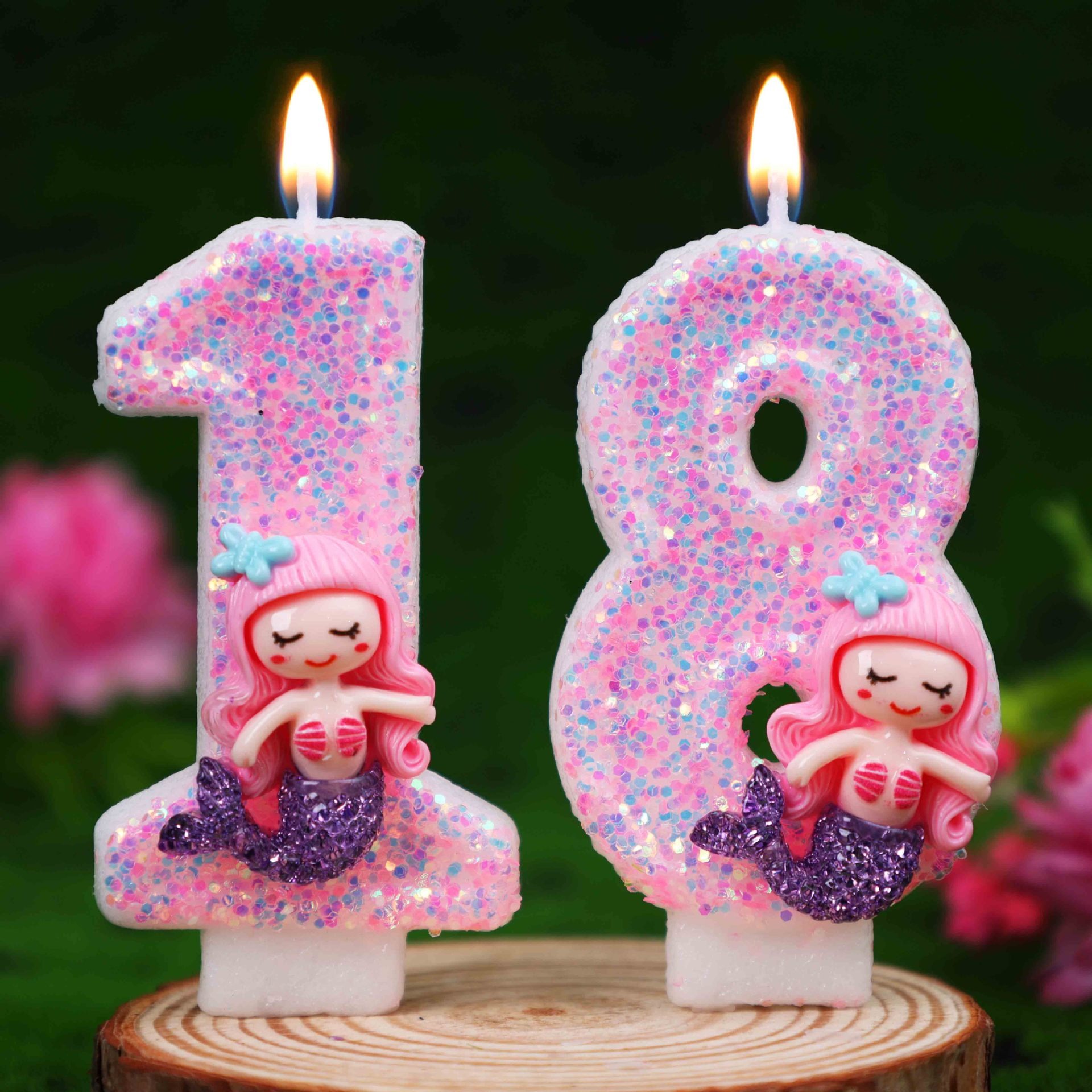 Creative Pink Mermaid 0-9 Digi - Holiday Candle Set recension och pris