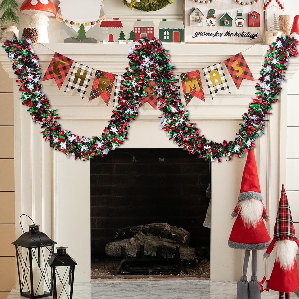 2M Christmas Tinsel Garland Re - Tinsel Garland Decoration recension och pris