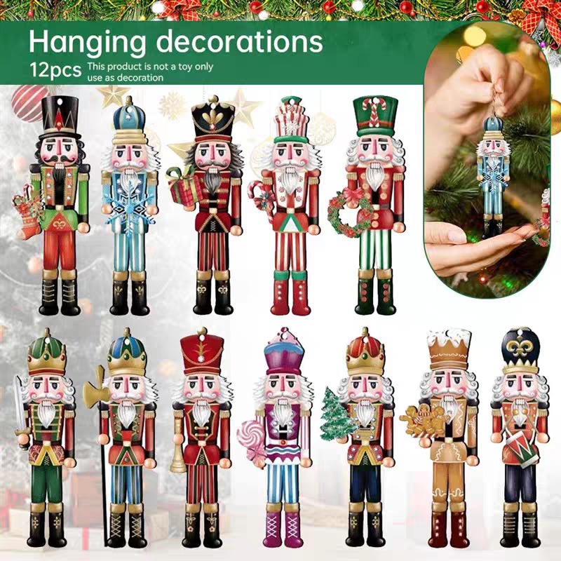 12/16pcs Wooden Nutcracker Sol - Nutcracker Figurine recension och pris