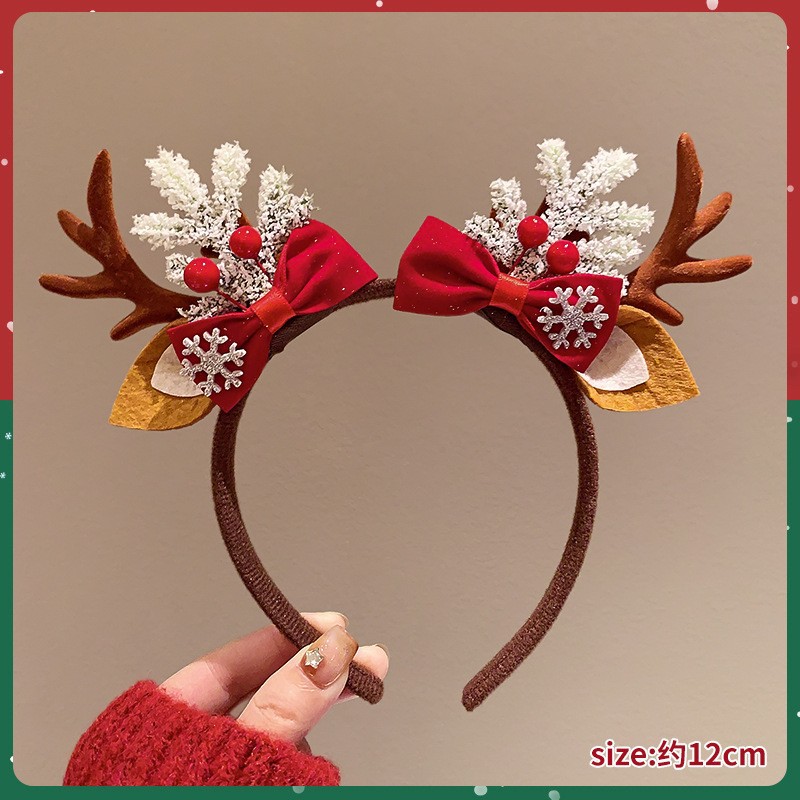 Christmas Headband Cute Reinde - Reindeer Antlers Headband recension och pris