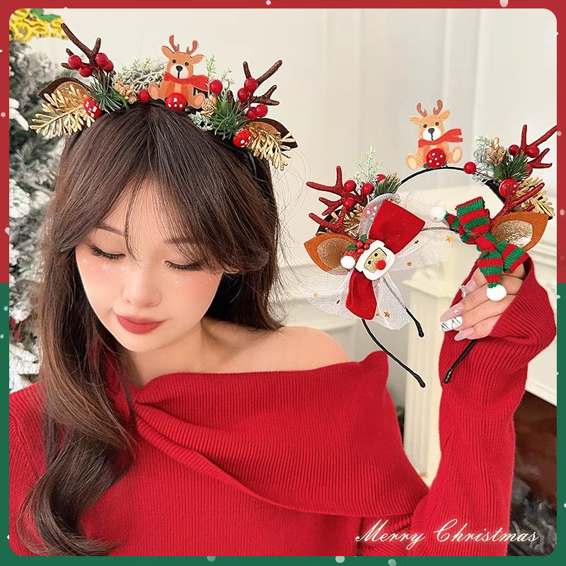 Christmas Headband Cute Reinde - Reindeer Antlers Headband recension och pris