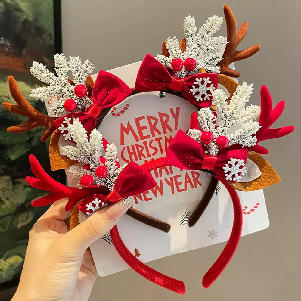 Cute Hair Accessories Velvet C - Reindeer Antlers Headband recension och pris