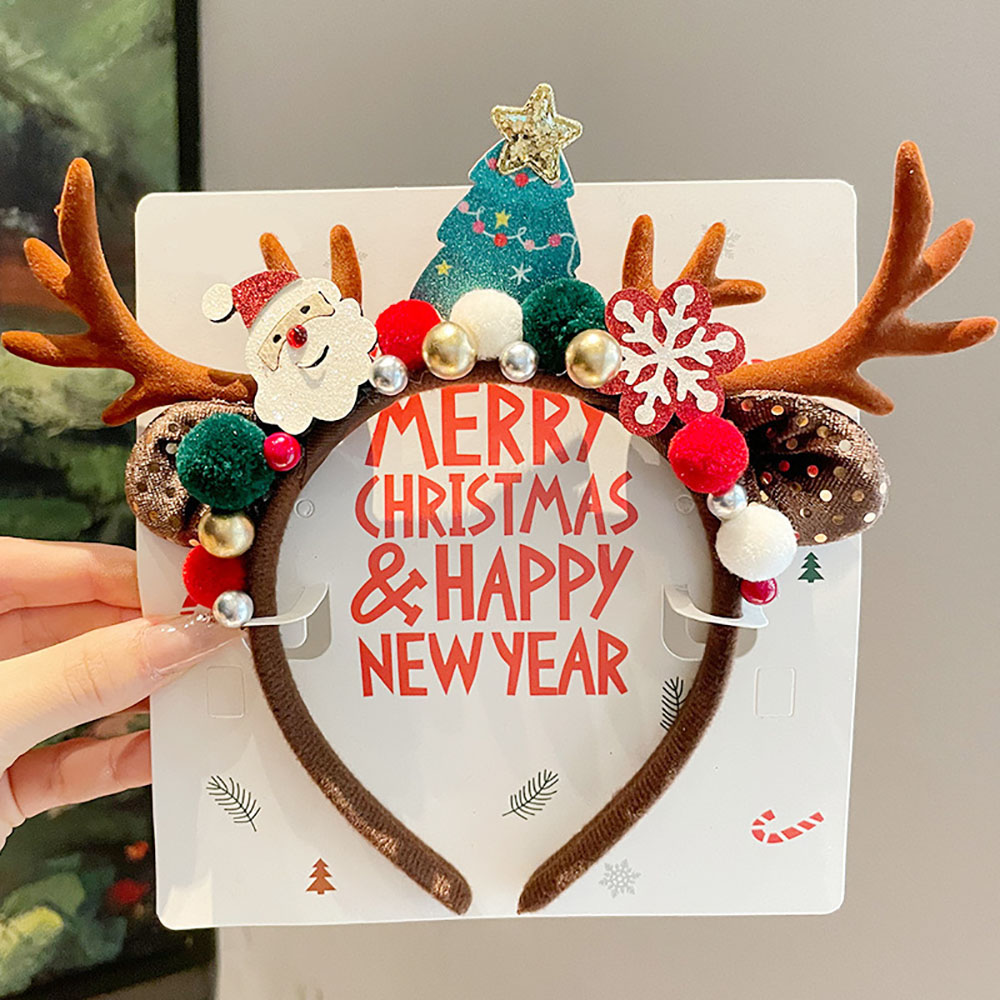 Cute Hair Accessories Velvet C - Reindeer Antlers Headband recension och pris