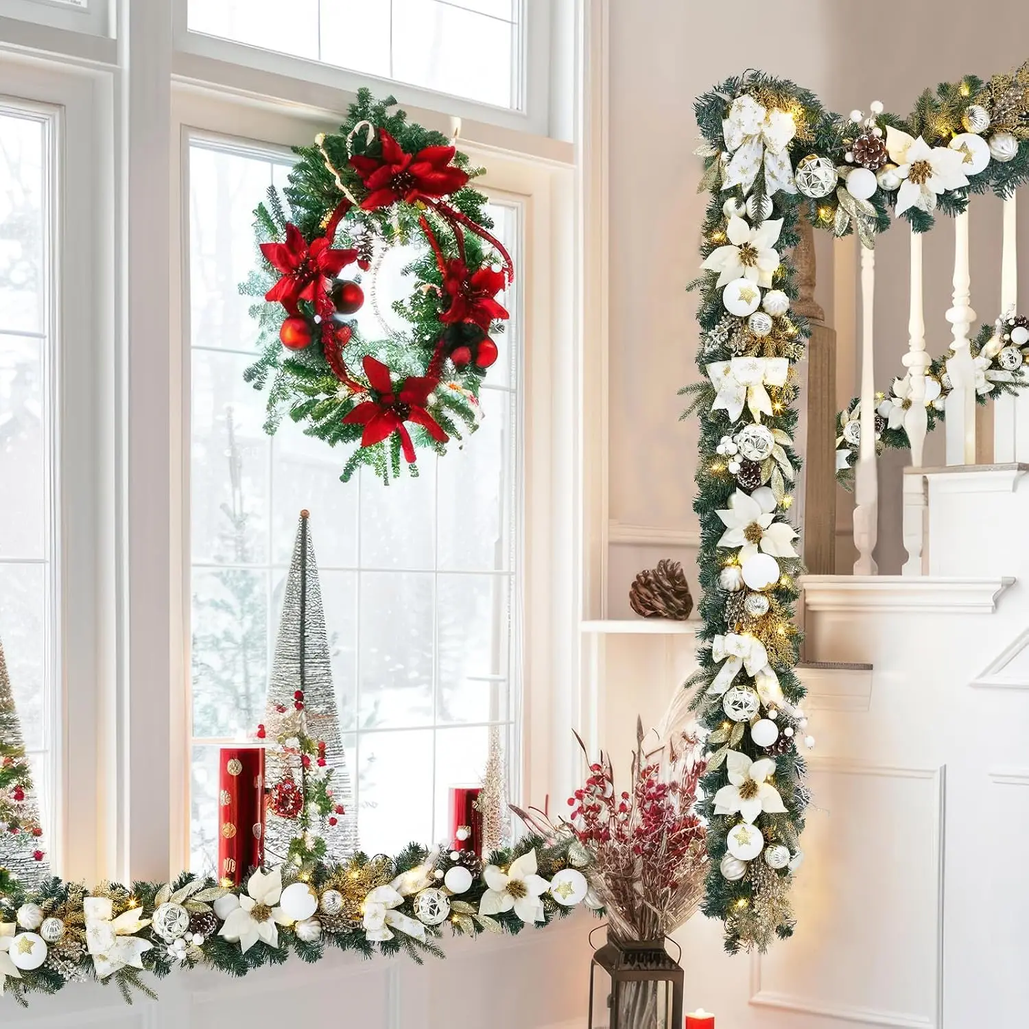 Garvee 6ft Pre-Lit Christmas G - Led Fairy String Lights recension och pris