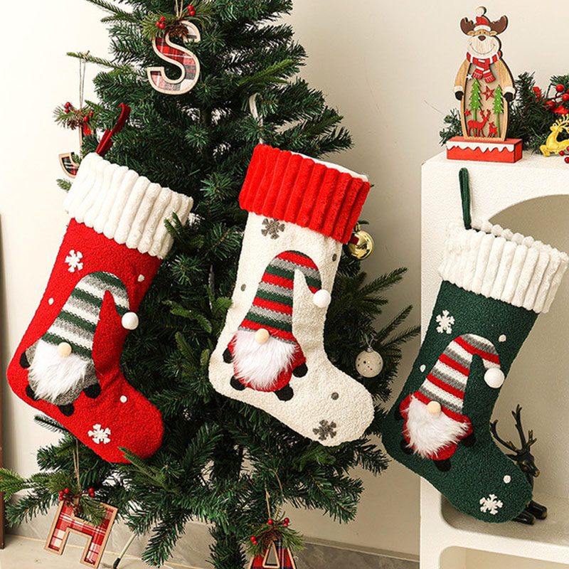 New Oft Plush Christmas Stocki - Christmas Stocking Hanging recension och pris